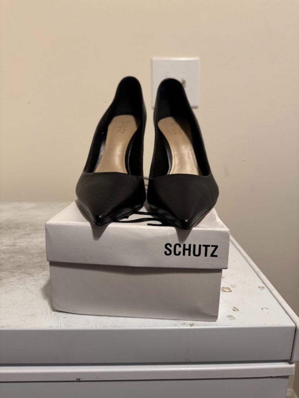 size 11 Schutz Lou black stiletto high heels
